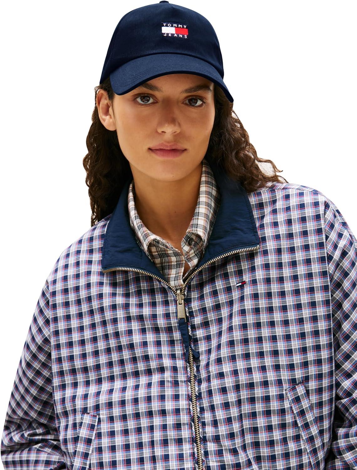 imageTommy Jeans Womens Tommy Jeans Hats for Women Cotton Logo Adjustable Baseball CapDark Night Navy