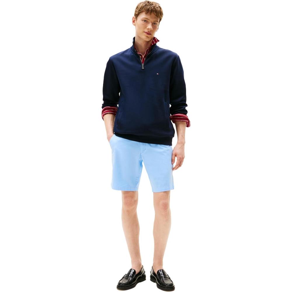 imageTommy Hilfiger Mens Casual Cotton Shorts 9 Inch with Stretch Also Available in Big and TallVessel Blue