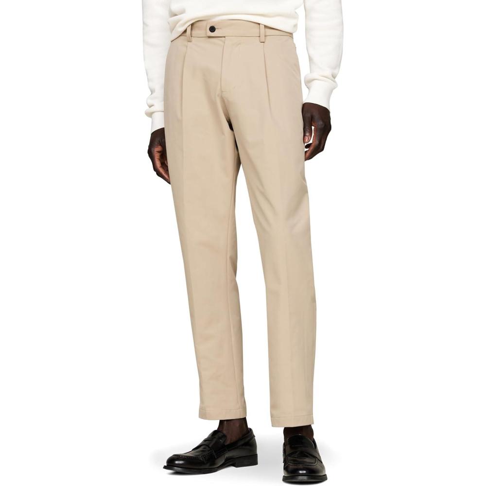 imageTommy Hilfiger Mens Casual Moisture Wicking Wrinkle Resistant Stretch Performance Pants in Straight FitBatique Khaki