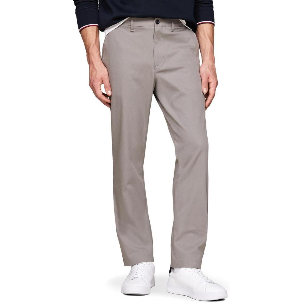 imageTommy Hilfiger Mens Casual Moisture Wicking Wrinkle Resistant Stretch Performance Pants in Straight FitHydrogen Grey