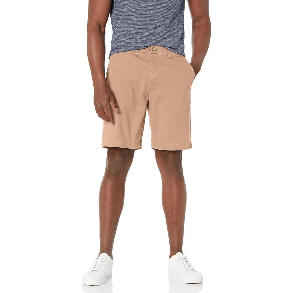 imageTommy Hilfiger Mens Casual Stretch 9 Inseam Chino ShortsNomad
