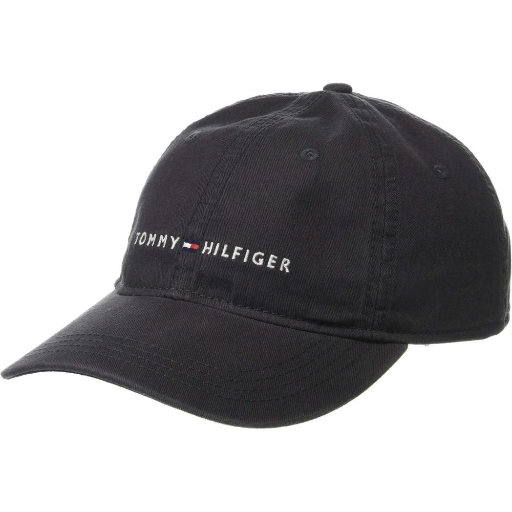 imageTommy Hilfiger Mens Cotton Logo Adjustable Baseball CapCharcoal