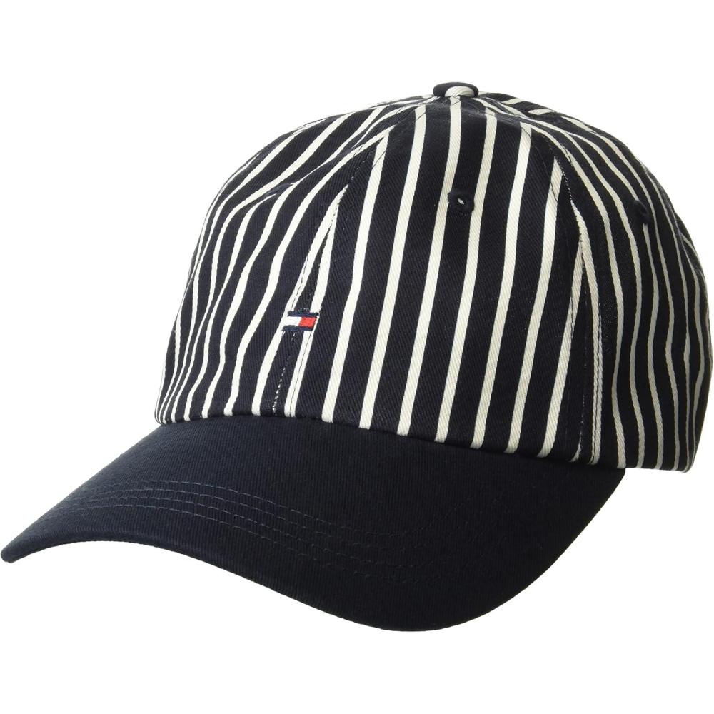 imageTommy Hilfiger Mens Cotton Logo Adjustable Baseball CapHilfiger Navy