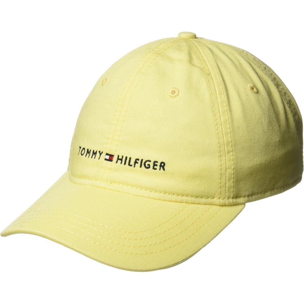 imageTommy Hilfiger Mens Cotton Logo Adjustable Baseball CapLimelight