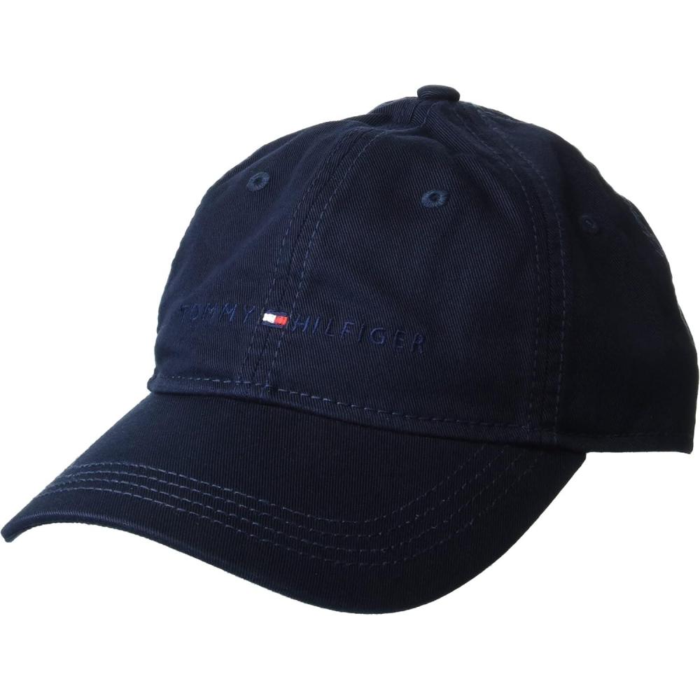 imageTommy Hilfiger Mens Cotton Logo Adjustable Baseball CapSky Captain Tonal