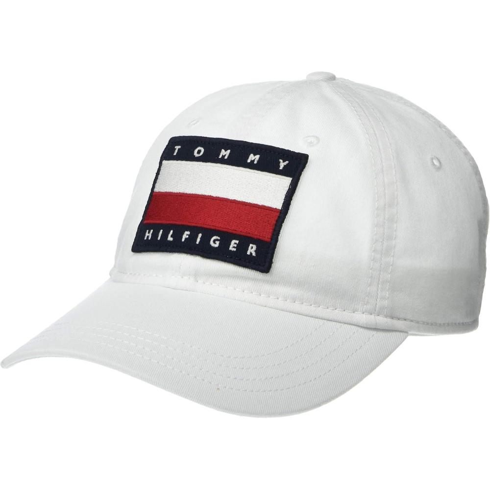 imageTommy Hilfiger Mens Cotton Tony Adjustable Baseball CapClassic White