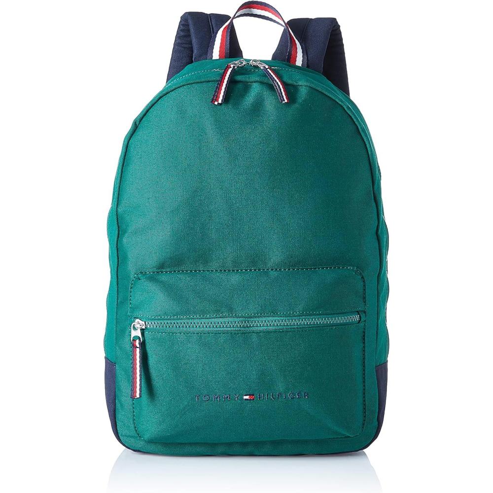 imageTommy Hilfiger Mens Jackson Canvas Backpack BlackAzure Lagoon