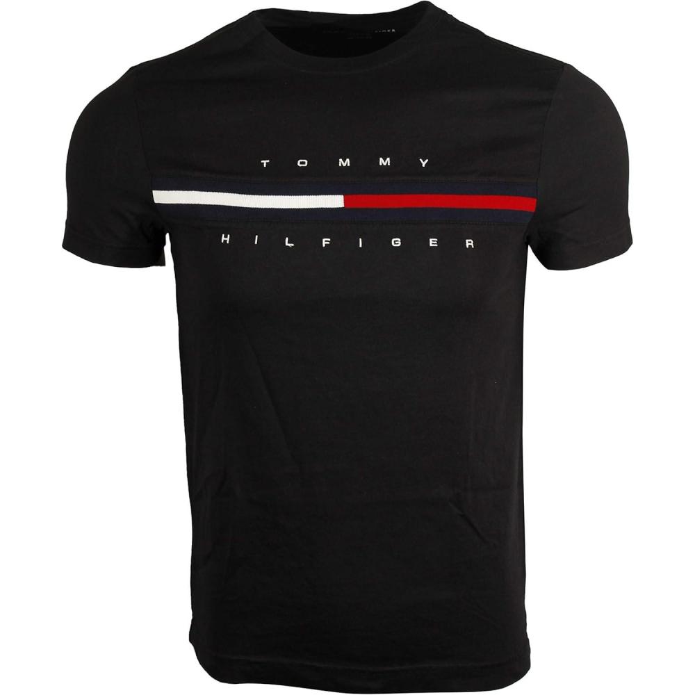 imageTommy Hilfiger Mens M Script Tino Ss TeeBlack