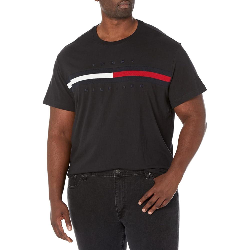imageTommy Hilfiger Mens M Script Tino Ss TeeDark Sable