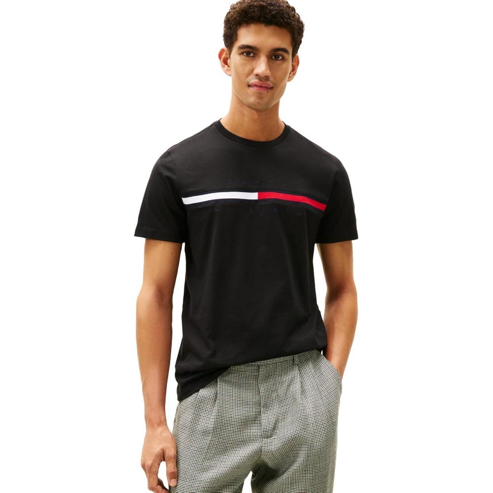 imageTommy Hilfiger Mens M Script Tino Ss TeeJet Black