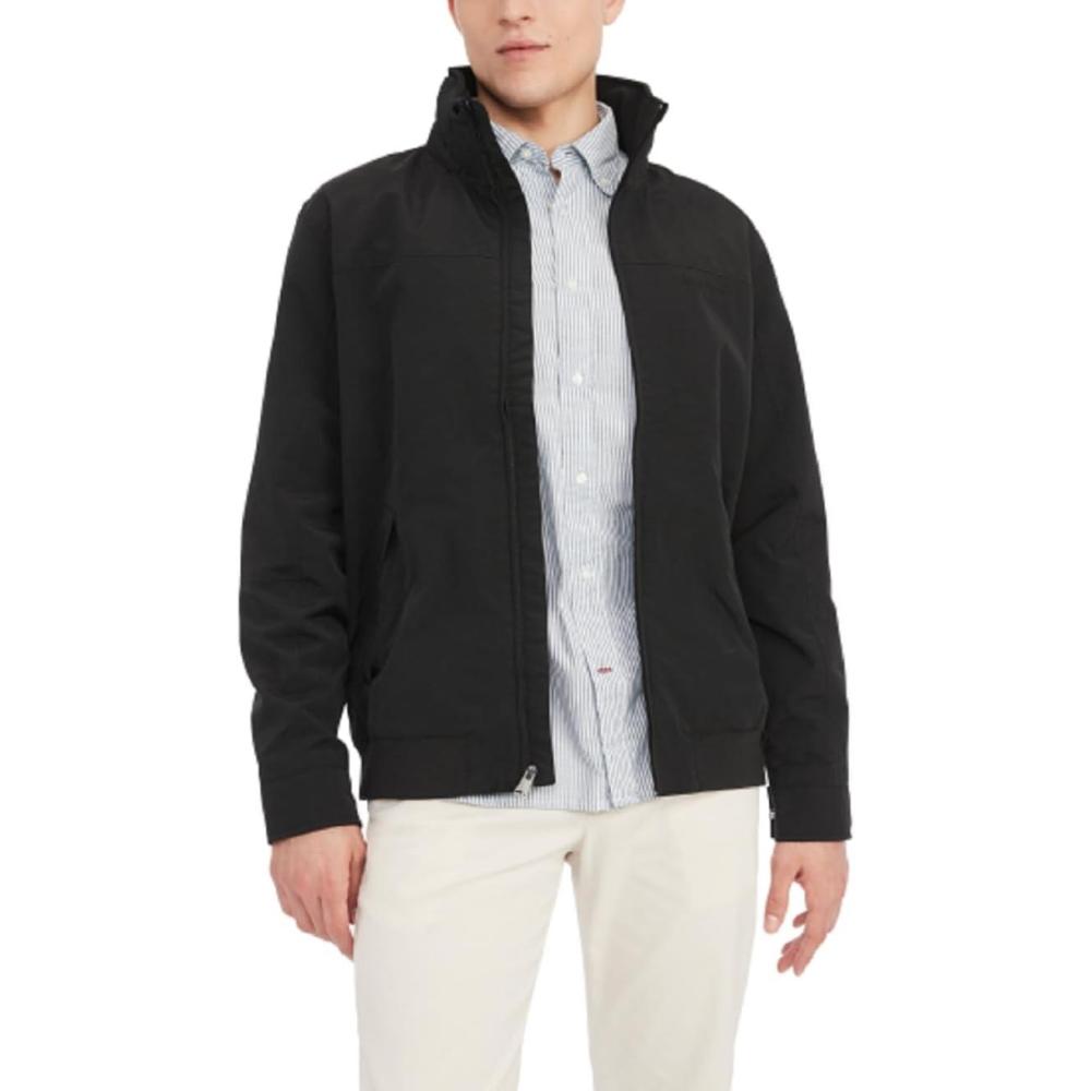 imageTommy Hilfiger Mens Seated Fit Regatta Jacket with Magnetic ZipperSustainable Dark Sable