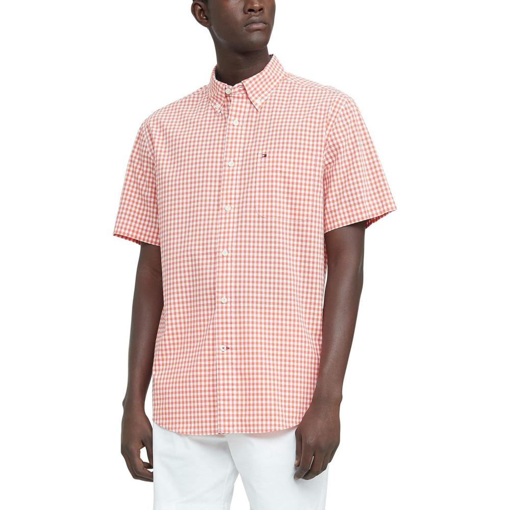 imageTommy Hilfiger Mens Short Sleeve ButtonDown ShirtTigerlily