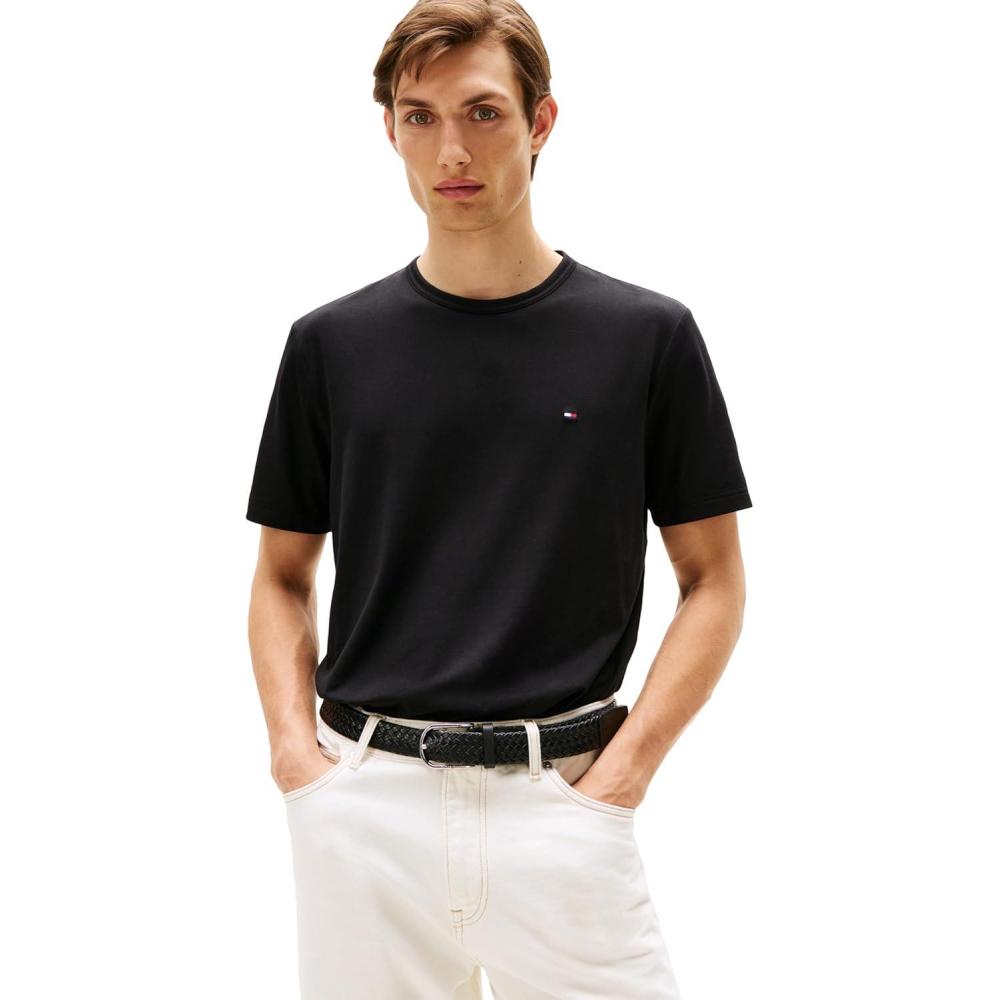 imageTommy Hilfiger Mens Short Sleeve Dry Fit and Moisture Wicking TShirtsBlack
