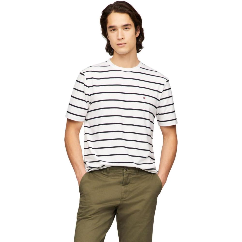 imageTommy Hilfiger Mens Short Sleeve Dry Fit and Moisture Wicking TShirtsDesert SkyWhite