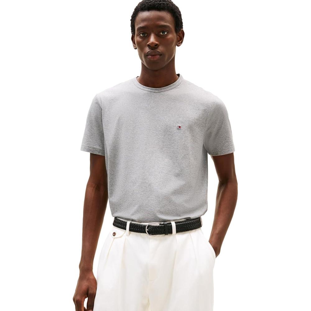 imageTommy Hilfiger Mens Short Sleeve Dry Fit and Moisture Wicking TShirtsMedium Grey Heather
