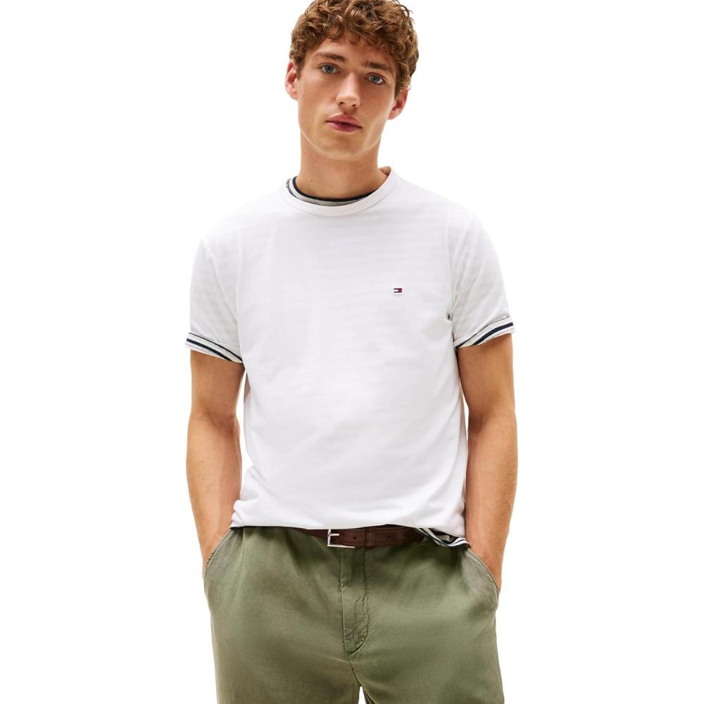 imageTommy Hilfiger Mens Short Sleeve Dry Fit and Moisture Wicking TShirtsWhite