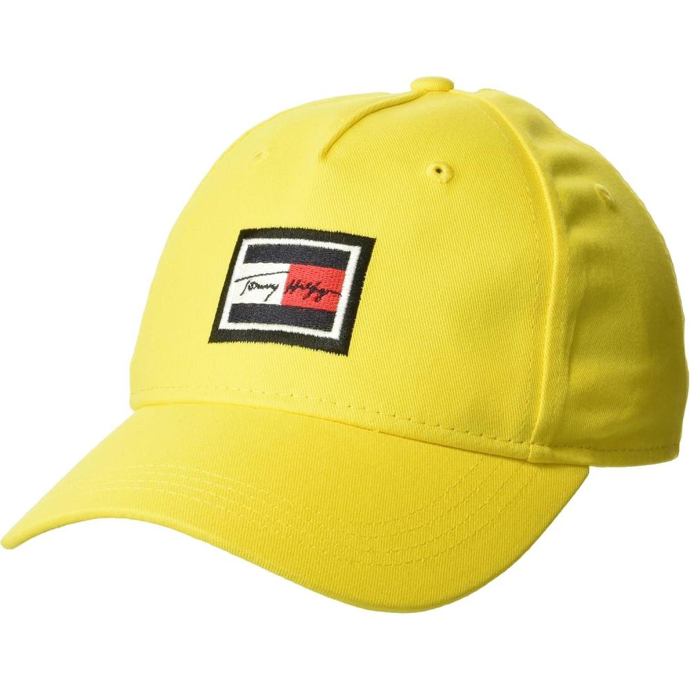 imageTommy Hilfiger Mens Signature Adjustable Baseball CapBlazing Yellow