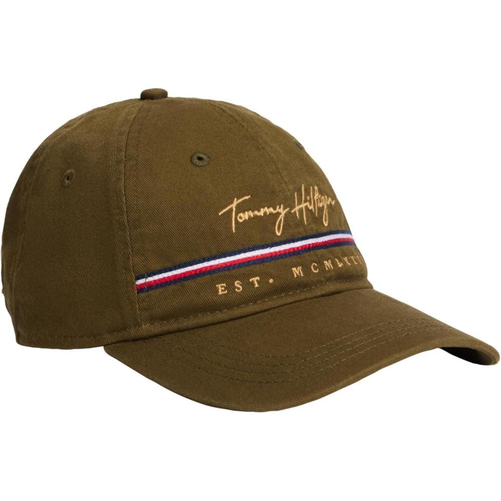imageTommy Hilfiger Mens Signature Adjustable Baseball CapEverglade