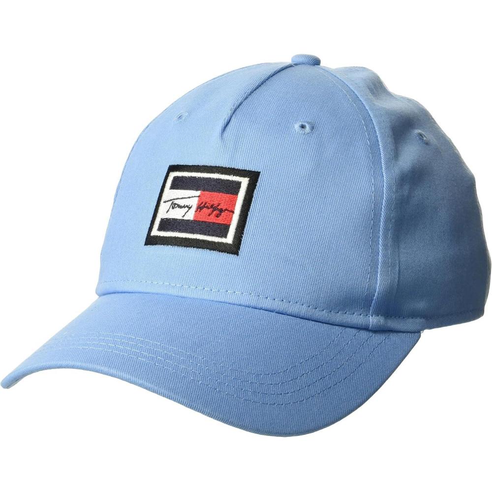 imageTommy Hilfiger Mens Signature Adjustable Baseball CapLight Blue
