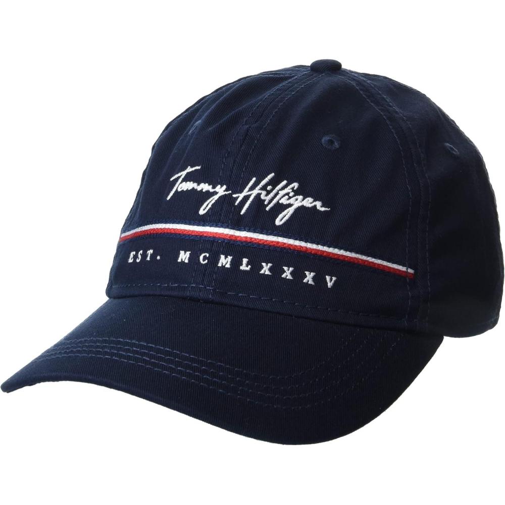 imageTommy Hilfiger Mens Signature Adjustable Baseball CapSky Captain