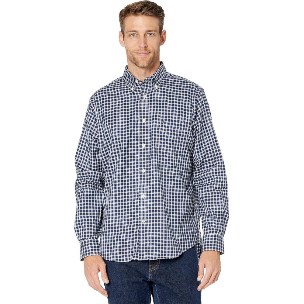 imageTommy Hilfiger Mens Twain Check Stretch Ls CLFWhiteNavy Check
