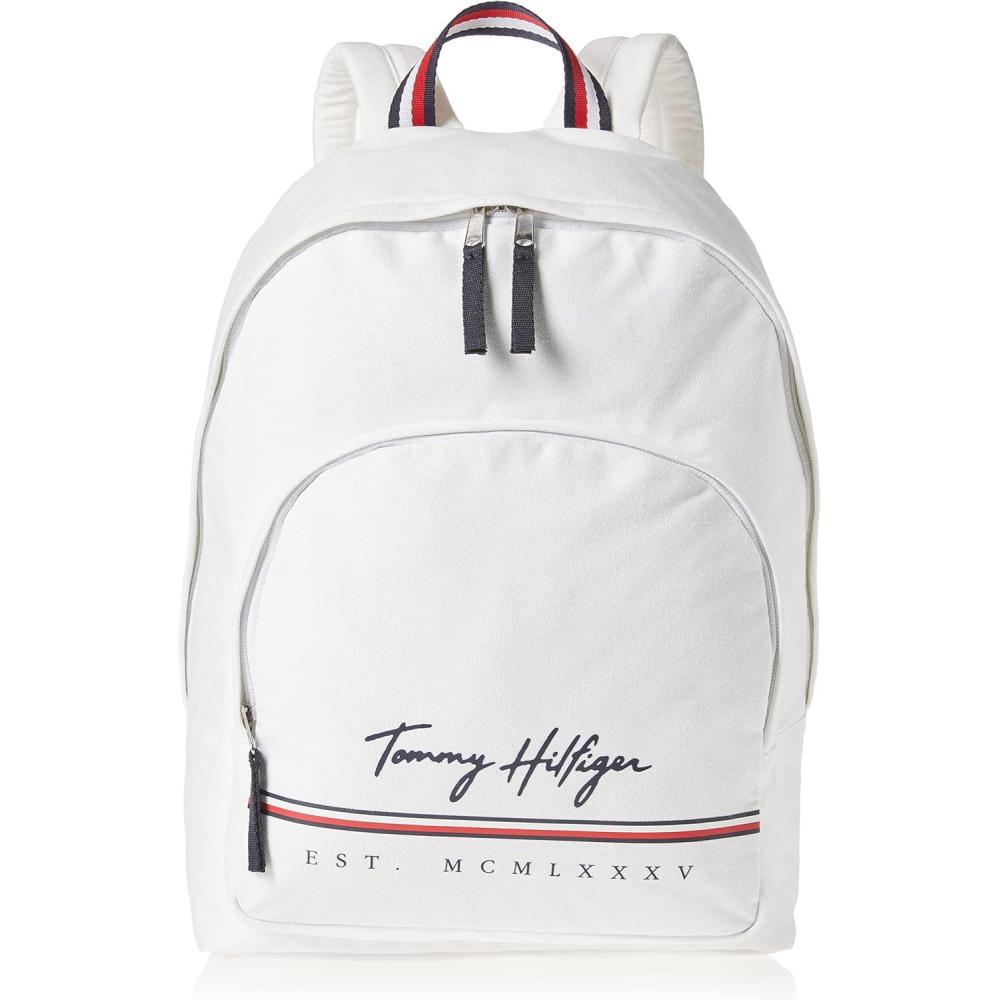imageTommy Hilfiger Mens York Backpack Sky Captain One SizeBright White