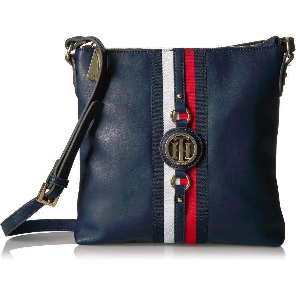 imageTommy Hilfiger Womens Jaden Plus CrossbodyNavy Polyvinyl Chloride
