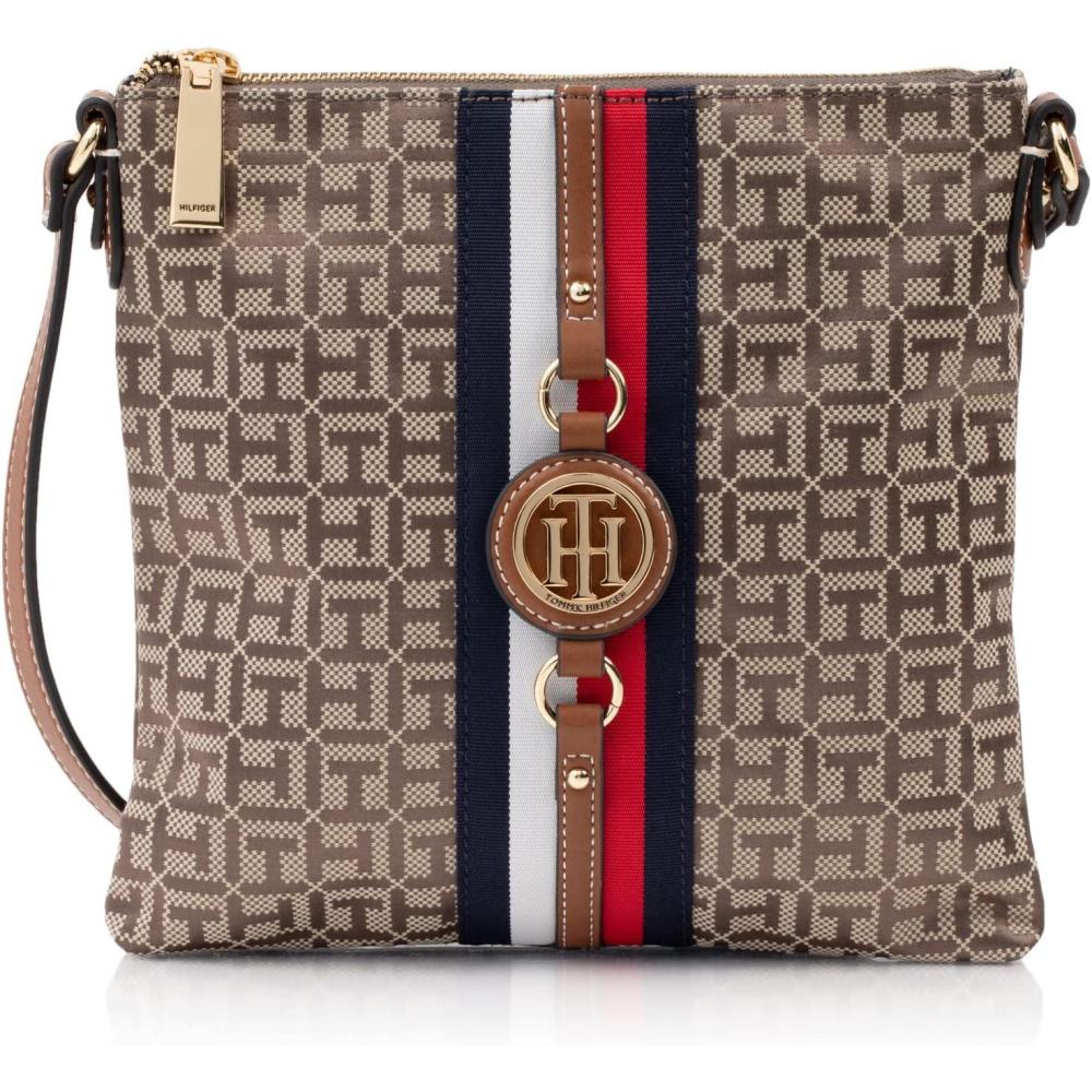imageTommy Hilfiger Womens Jaden Plus CrossbodyTanDk Chocolate