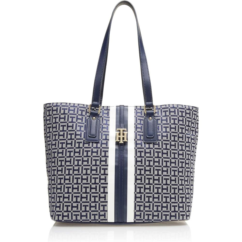 imageTommy Hilfiger Womens Jaden Plus ToteLight StoneNavy