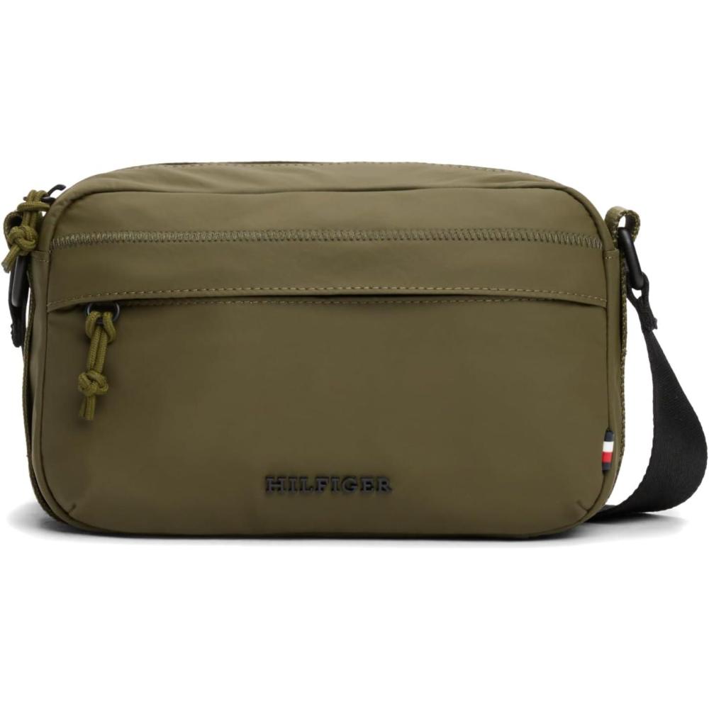 imageTommy Hilfiger mens Colour Small Messenger Bag With Adjustable StrapArmy Green