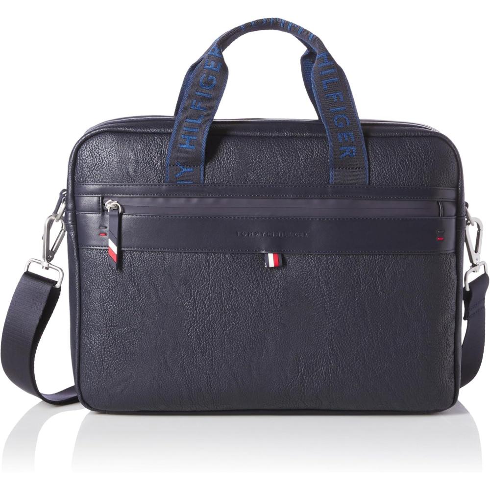 imageTommy Hilfiger mens Leo BriefcaseTh Navy Blue