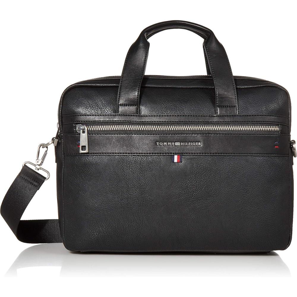 imageTommy Hilfiger mens LeobriefcaseppuBlack