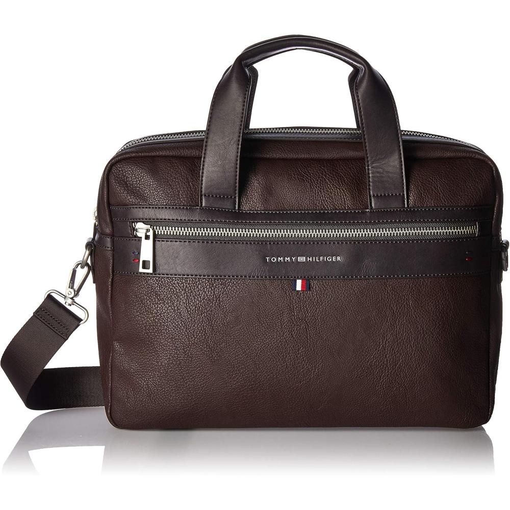 imageTommy Hilfiger mens LeobriefcaseppuDark Chocolate
