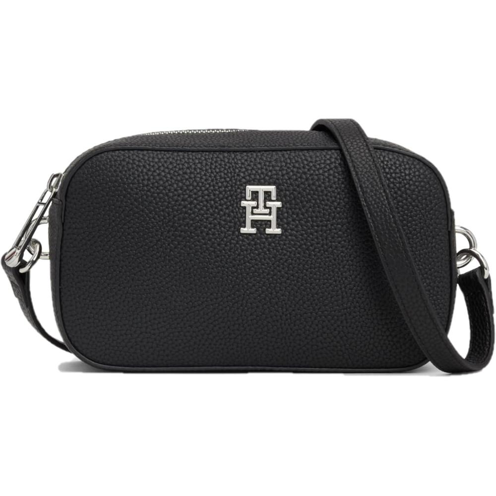 imageTommy Hilfiger womens Emblem Camera Crossbody BagBlack