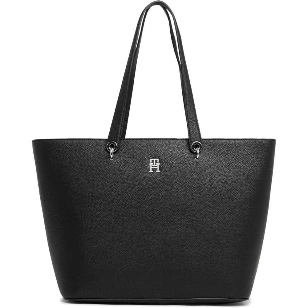 imageTommy Hilfiger womens Emblem Tote Bag With ZipperBlack