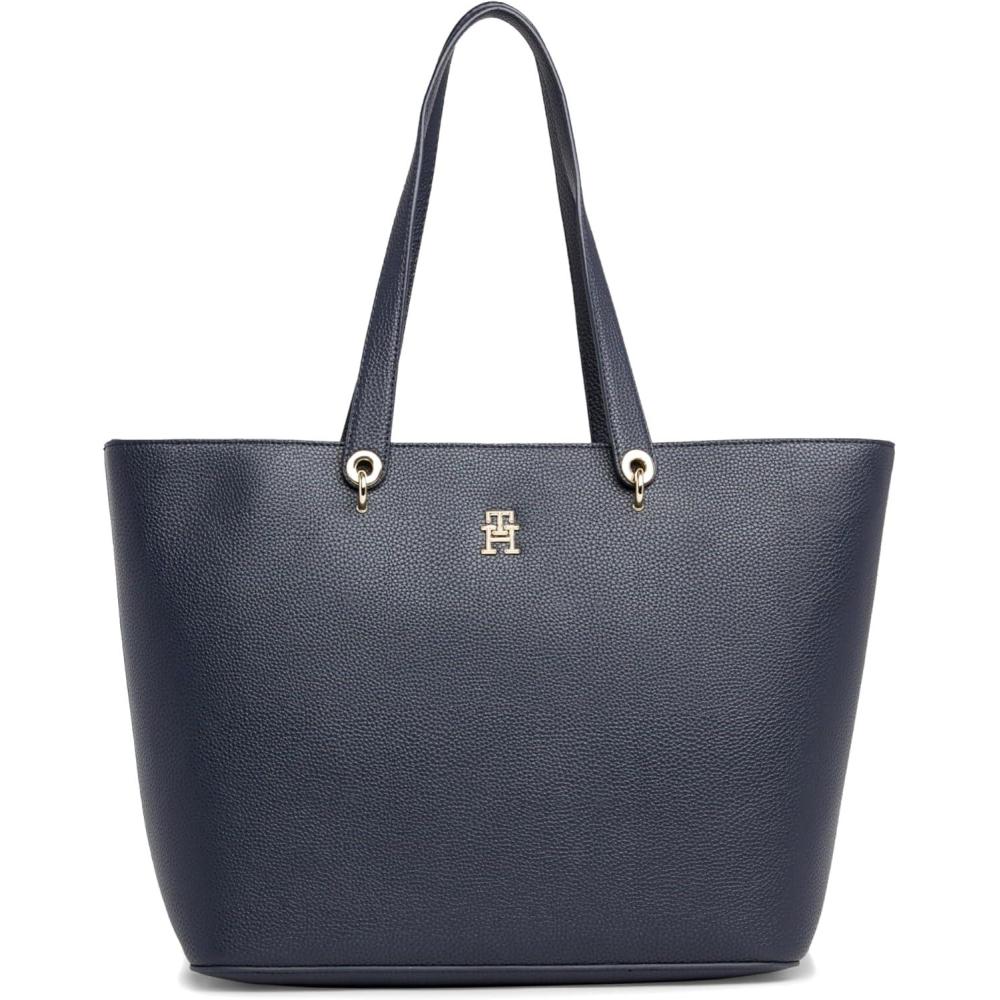 imageTommy Hilfiger womens Emblem Tote Bag With ZipperSpace Blue