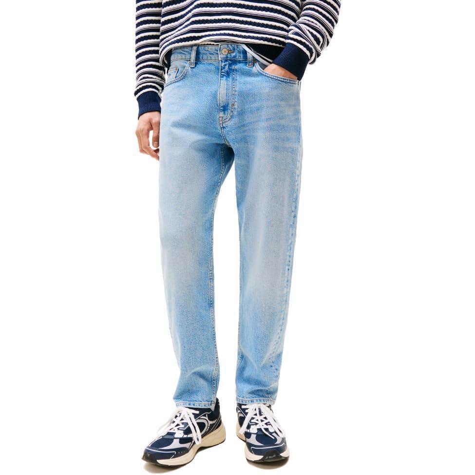 imageTommy Jeans Mens Relaxed Tapered Stretch JeansDenim Light