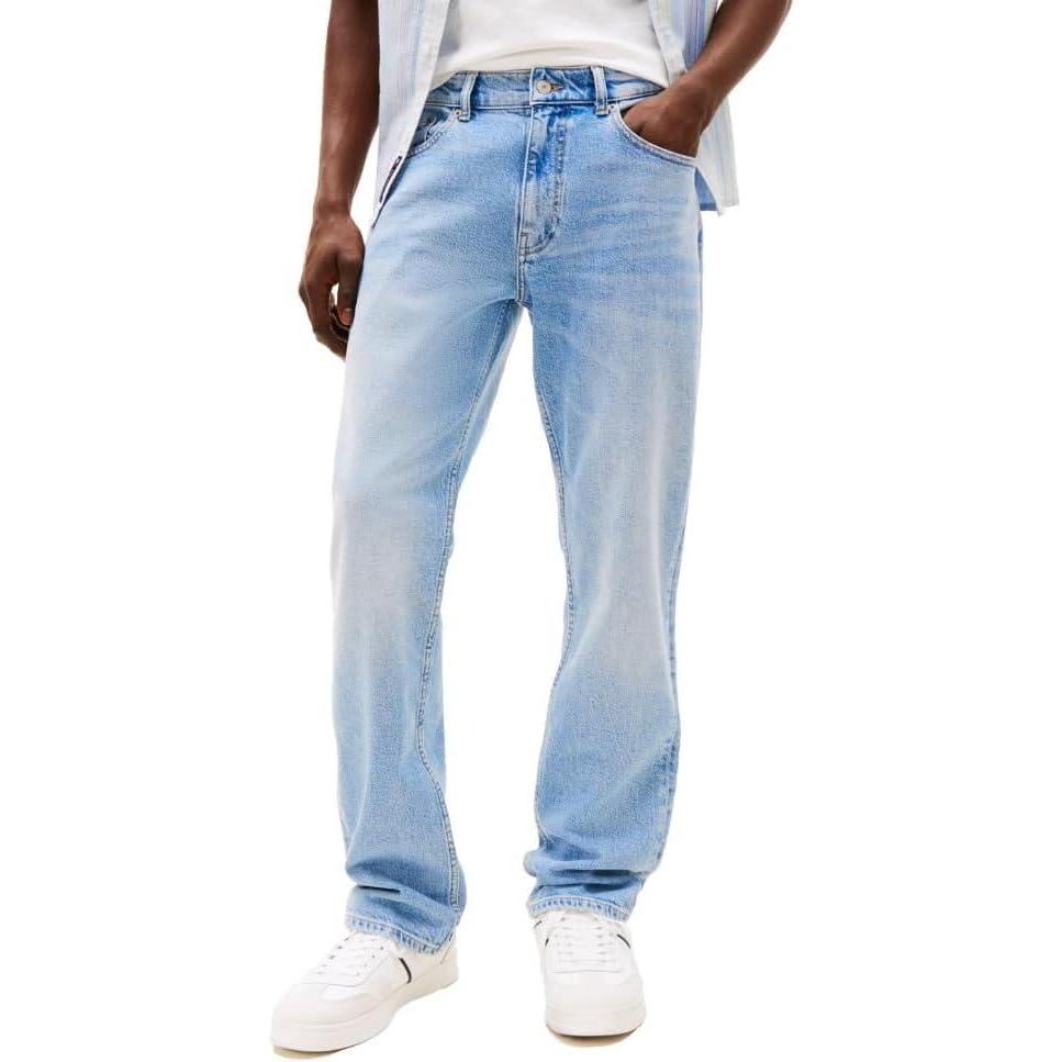 imageTommy Jeans Mens Slim Straight Stretch JeansDenim Light