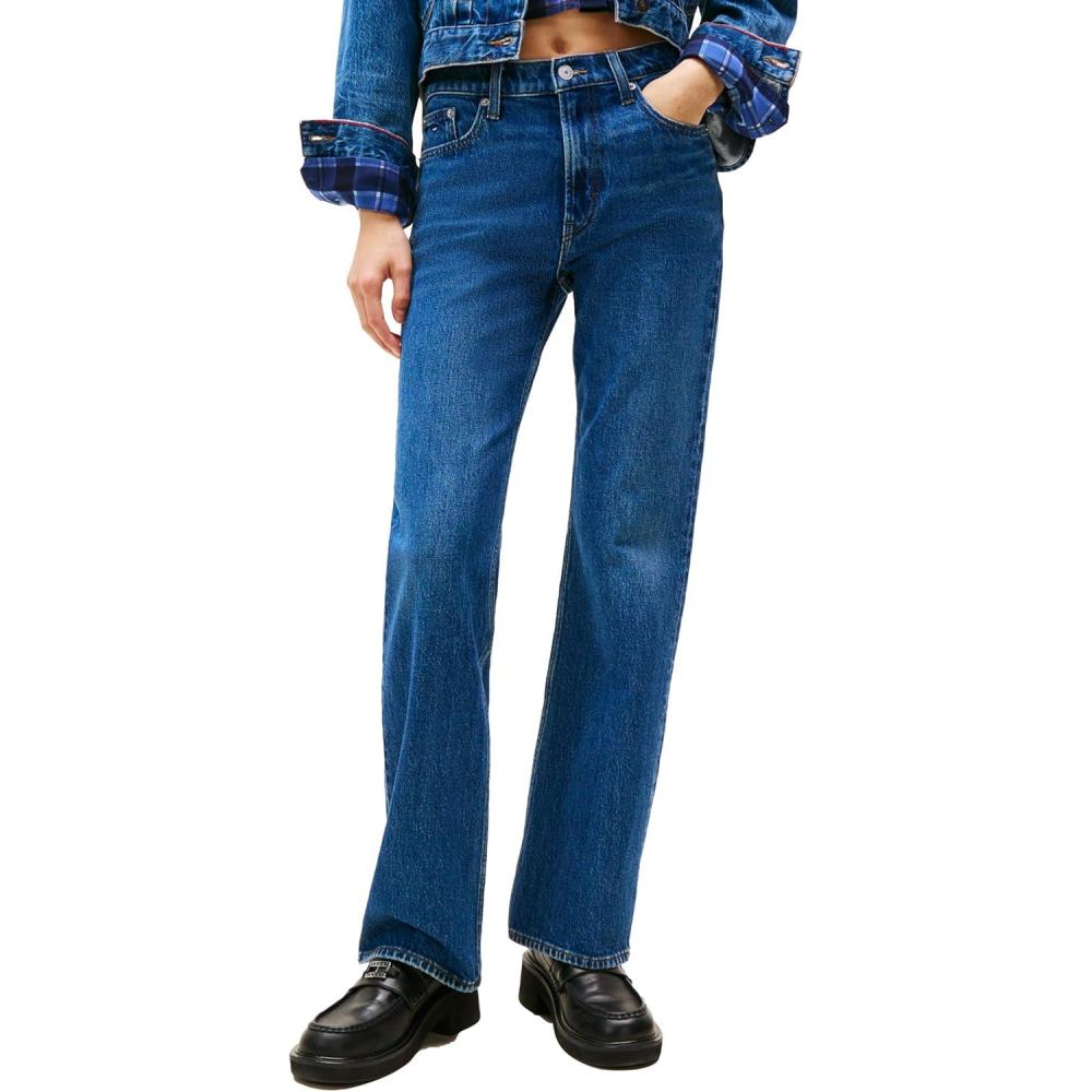 imageTommy Jeans Womens Cleo Mid Rise Bootcut JeansDenim Dark