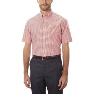 Short Sleeve Button-Down Shirt(Cardinal)