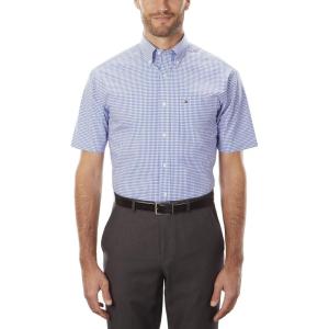 Short Sleeve Button-Down Shirt(Royal)