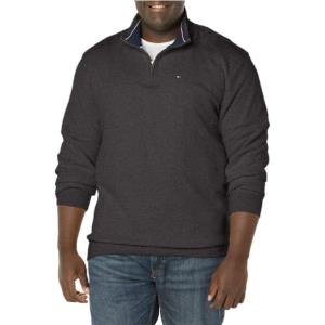 Tommy Hilfiger Bill 1/4 Zip Sweatshirt(Charcoal Grey Heather)
