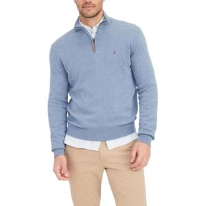 Tommy Hilfiger Bill 1/4 Zip Sweatshirt(Fleet Blue Heather)