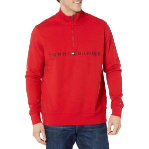 Tommy Hilfiger Bill 1/4 Zip Sweatshirt(Haute Red)