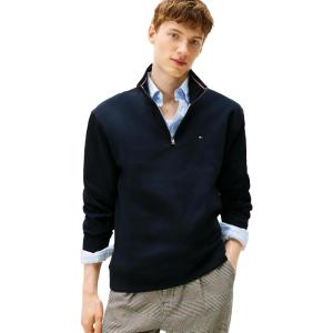 Tommy Hilfiger Bill 1/4 Zip Sweatshirt(Hilfiger Navy)
