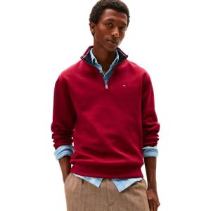 Tommy Hilfiger Bill 1/4 Zip Sweatshirt(Rouge)