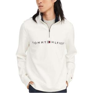Tommy Hilfiger Bill 1/4 Zip Sweatshirt(Snow White)