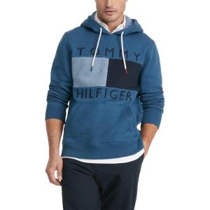 Tommy Hilfiger Denim Brooks Pullover Hoodie Sweatshirt(Med Blue Heather)