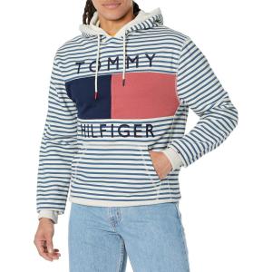 Tommy Hilfiger Denim Brooks Pullover Hoodie Sweatshirt(White Suede)