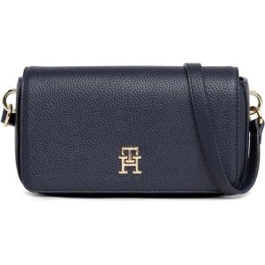 Tommy Hilfiger Emblem Flap Crossbody Bag(Space Blue)